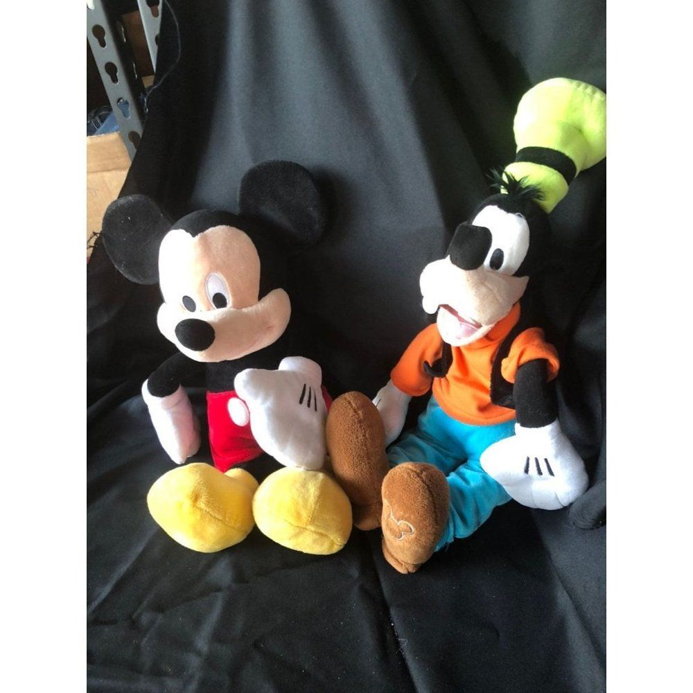 Disney mickey and goofy plush dolls